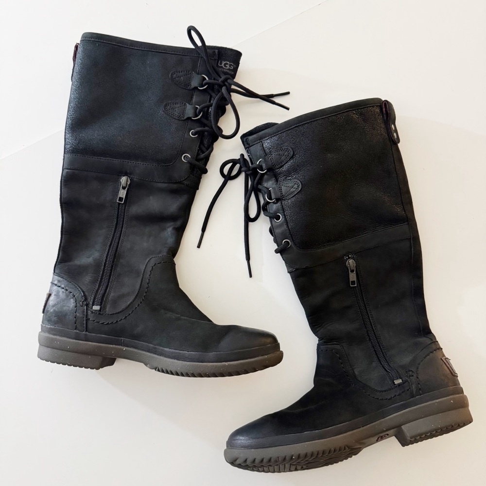 UGG Elsa Leather Boots - Picture 3 of 10